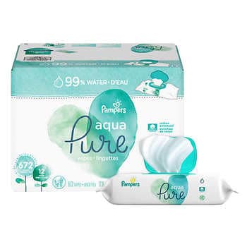 Lingettes pour bébés Sensitive, non parfumées, 56 unités – Pampers