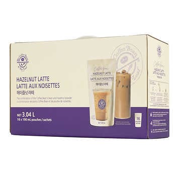 Coffee Bean Hazelnut Latte, 16 × 190 mL | Costco