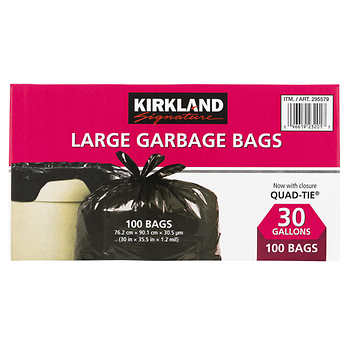 Kirkland Signature Outdoor Trash Bags, 50 gallon - 70 pack